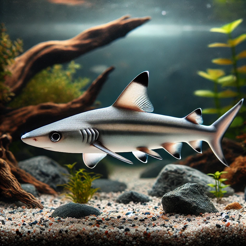 Balantiocheilus melanopterus Сребърна акула
