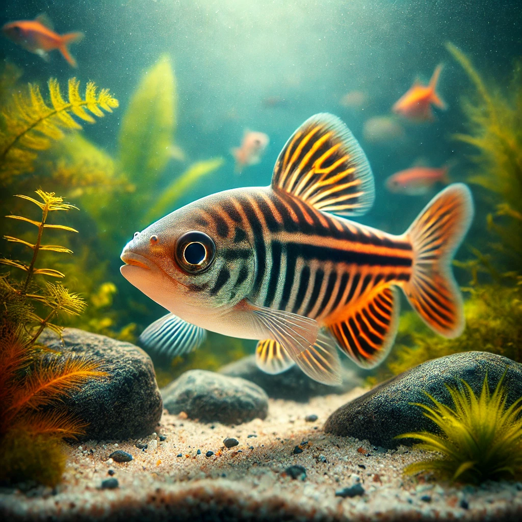 Botia striata (Лош се удари)