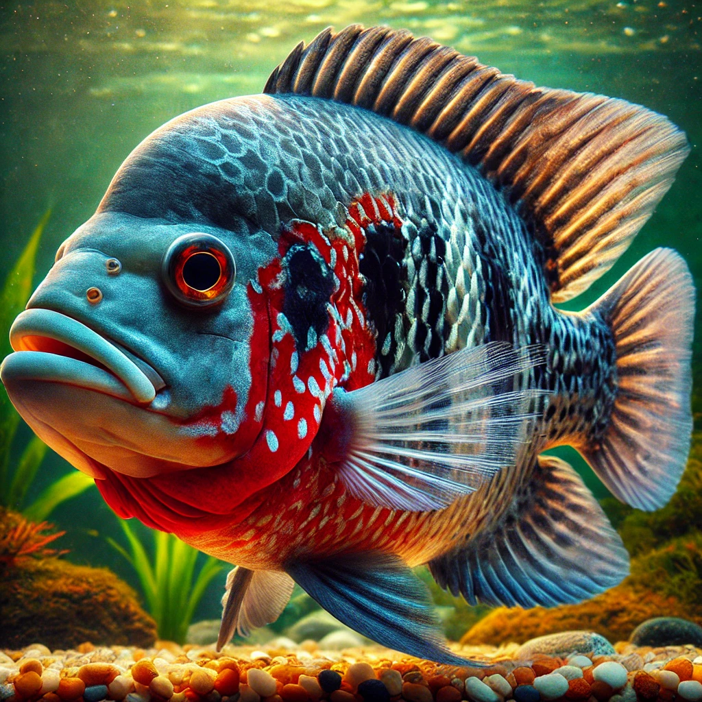 Cichlasoma meeki Гърло