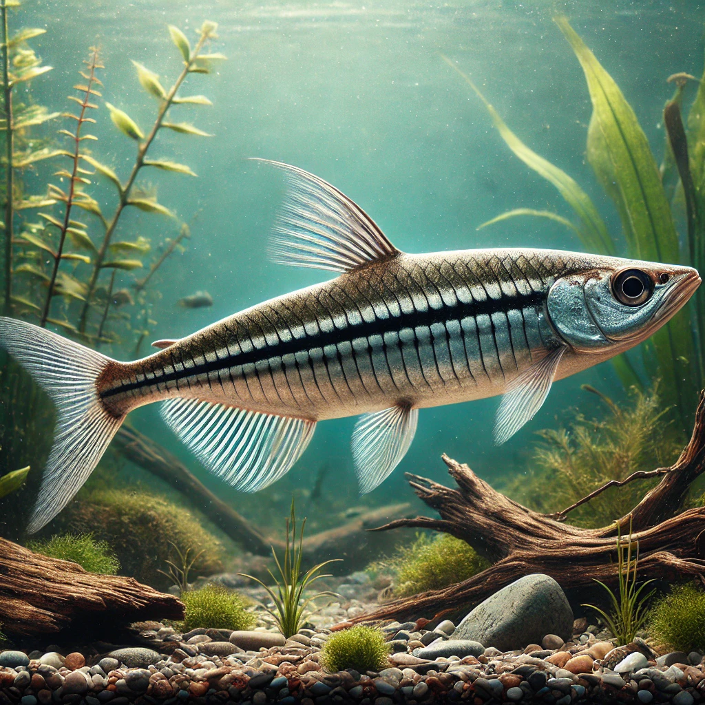 Epalzeorhynchus siamensis Сиамска волана лисица, ядещ морска кола