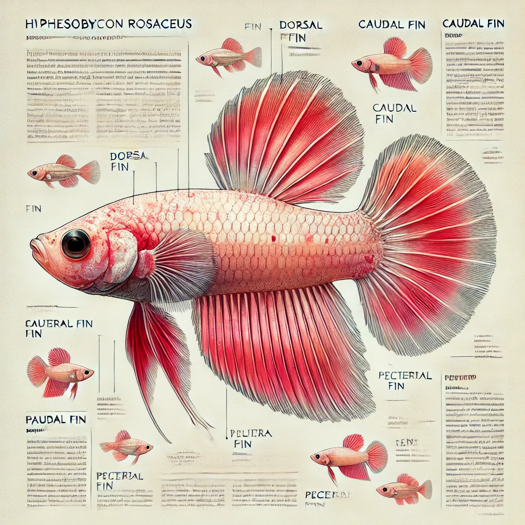 Hyphessobrycon rosaceus Pink Tetra