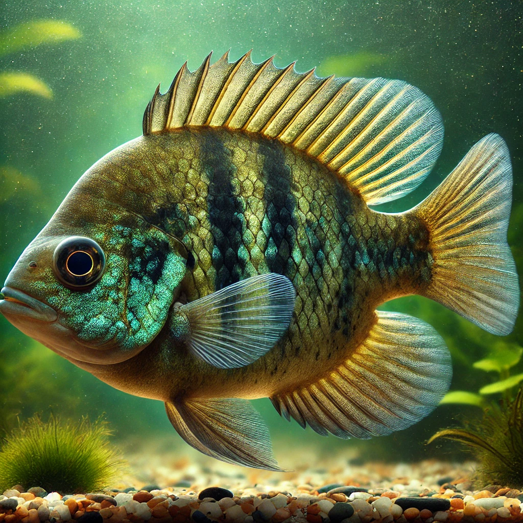 Lepomis macrochirus (Син слънчев стълб)
