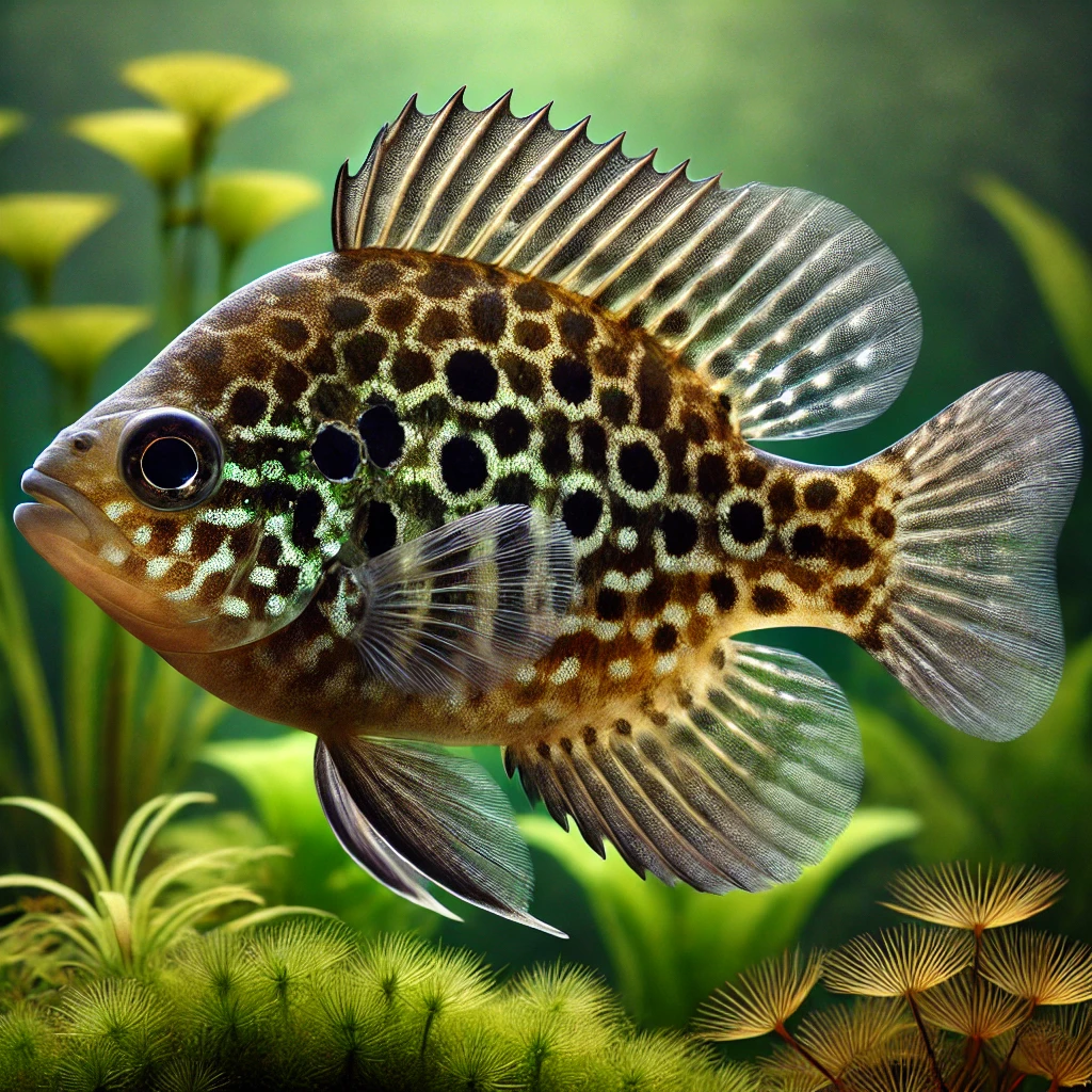 Lepomis punctatus Полюс на точк...
