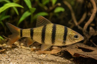 Barbodes pentazona (Пет -лентово брадат)