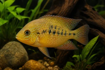 Herotilapia multispinosa, Heros multispi Цихлидна дъга en ciel