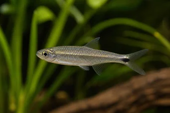 Micralestes sp. Африканска тетра с червени перки
