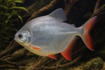 Myleus rubripinnis luna Metynnis-lune с червена кука