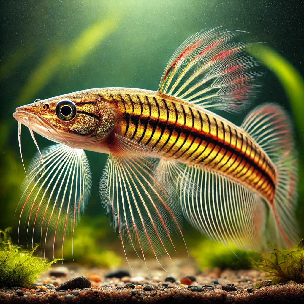 Nannostomus eques Тръбен уста -�...