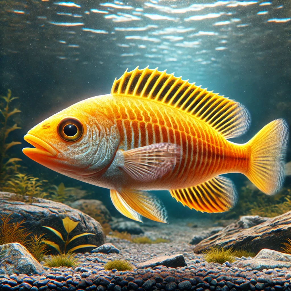 Neolamprologus leleupi Cichlid лимон