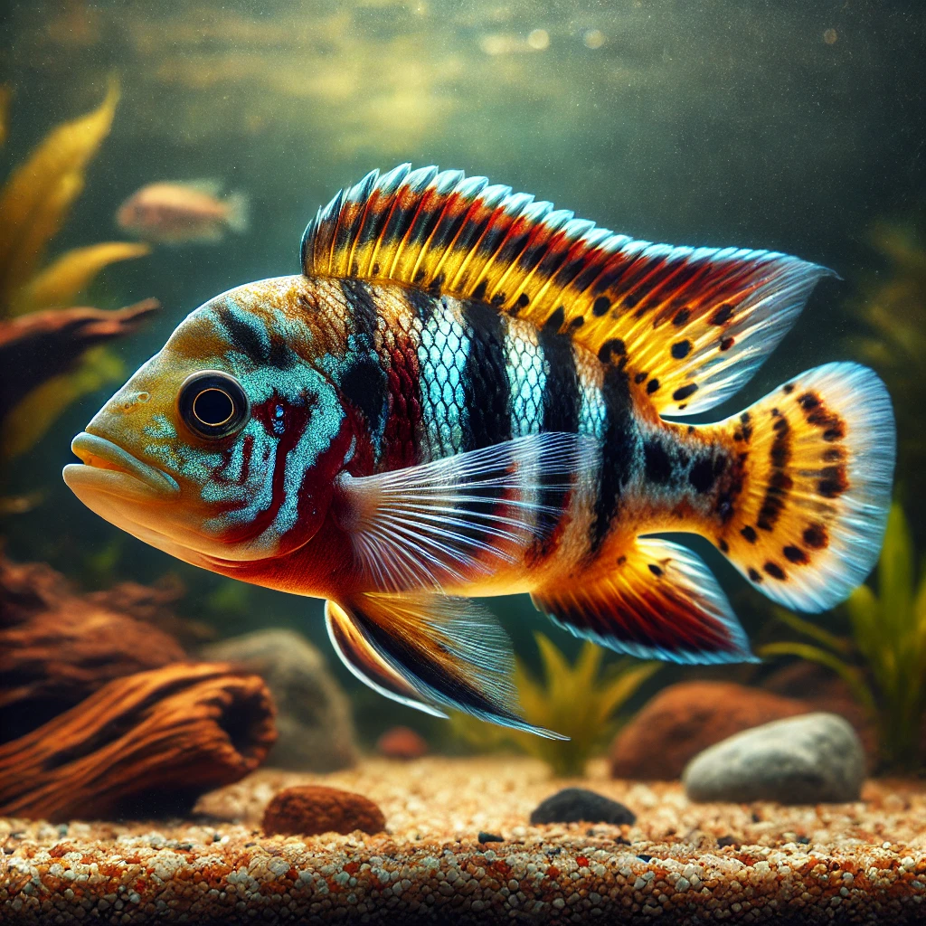 Pelvicachromis pulcher Лилав цихлид