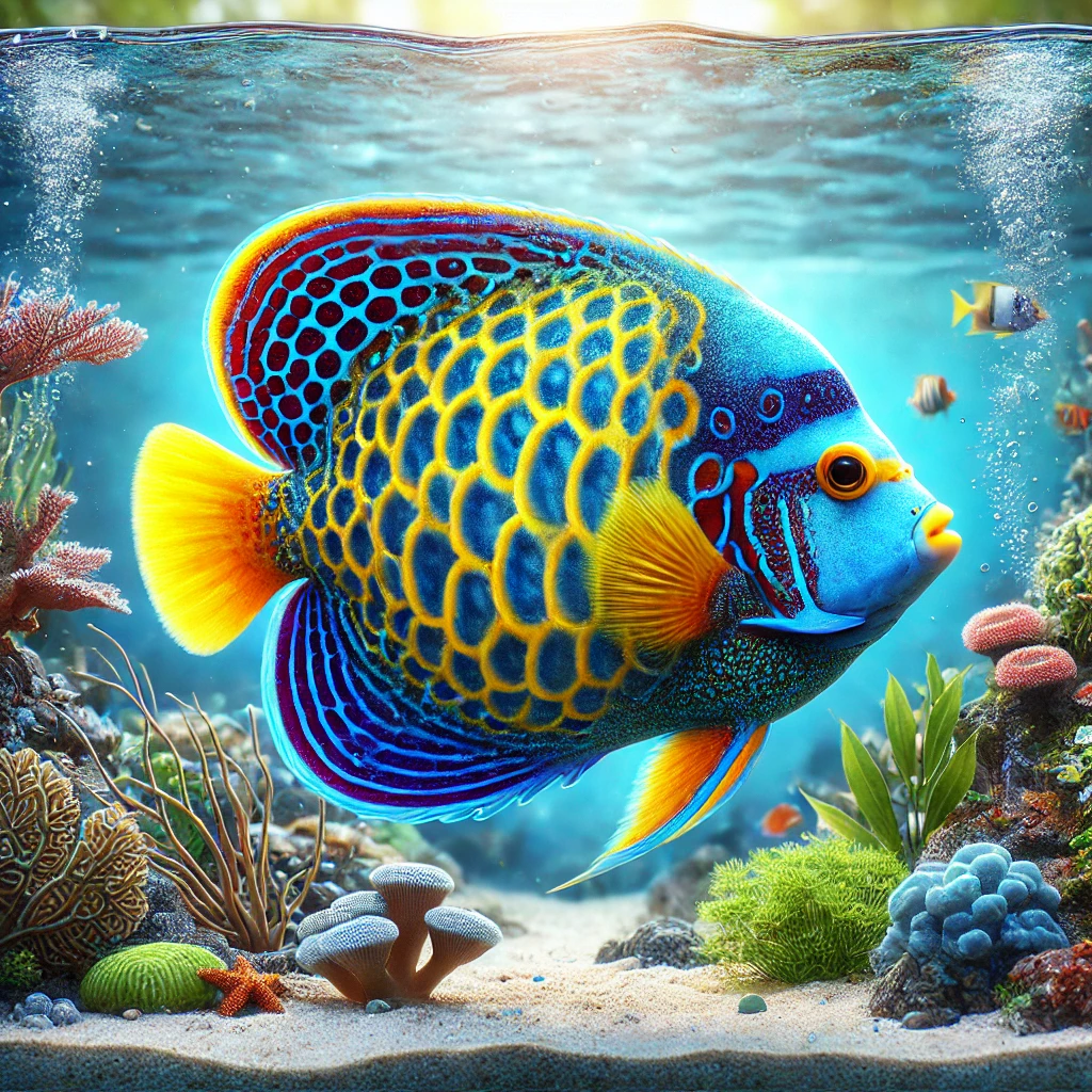 Pomacanthus semicirculat... Полуциркули